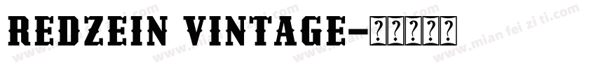 Redzein Vintage字体转换